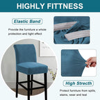 Turquoize Bar Stool Covers 2 Pack Bar Stool Covers - Image 4