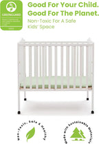 Delta Children Folding Portable Mini Baby Crib - Image 3