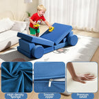 12 Pcs Modular Kids Play Sofa Convertible Foam Floor Mat and Play Fortress - Image 4