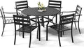 HOMREST 7 Piece Outdoor Patio Dining Set by HOMREST