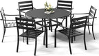 HOMREST 7 Piece Outdoor Patio Dining Set by HOMREST