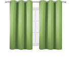 Light Green Blackout Curtains 38 x 54 Inch Length/Set of 2 Curtain - Image 2