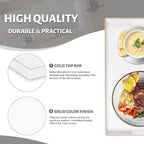 MAONAME White Decorative Tray for Coffee Table, Modern Serving Tray - Image 4
