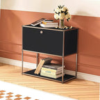 Modern Storage Cabinet Black D Versatile Free-Standing Organizer - Image 2