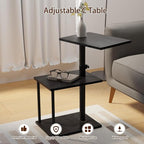 Faesun Swivel Side Table for Couch Arm, Adjustable C End Table for Recliner or - Image 4