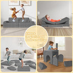 Modular Kids Play Couch 10PCS – Convertible Kids Sofa & Toddler Play Couch - Image 5
