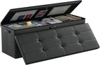 DocSafe Storage Ottoman Bench, Fireproof＆Waterproof Folding Bench by DocSafe