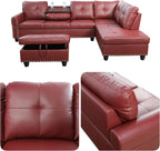 97.5" L Shaped Couch Set, Modular Sectional Couches - Image 4