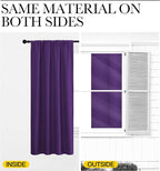 NICETOWN 2 Panels Blackout Curtains, Rod Pocket Thermal Insulated Drapes - Image 7