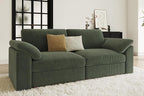 EASE MOOSE Comfty 2 Seat Couch, FSC Certified Modern Deep Seat Sectional Modular by EASEMOOSE