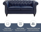 QHITTY 2 Piece Living Room Set, Sectional Chesterfield Sofa Contemporary - Image 5