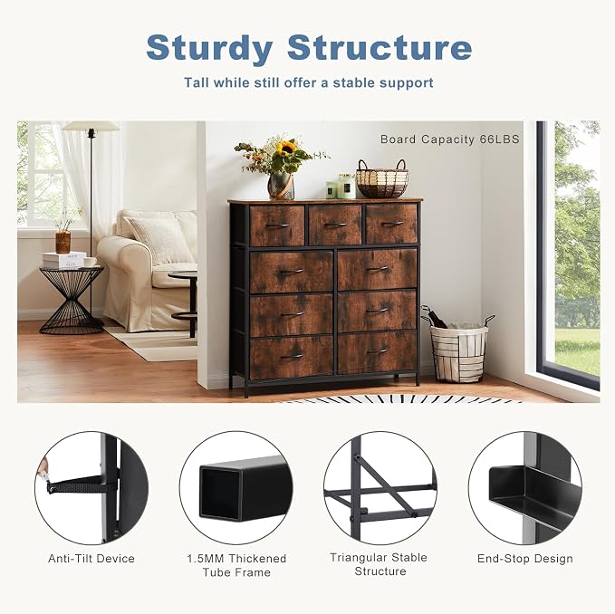 DUMOS Dresser for Bedroom, Storage Organizer - Image 7