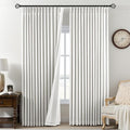 AUSSPVOCT Pinch Pleated 90 Inch Linen Curtains 100% Blackout by AUSSPVOCT