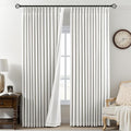 Pinch Pleated Linen Curtains 100% Blackout 84 Inches Long by AUSSPVOCT