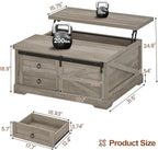 Itaar 39.4'' Lift Top Coffee Table - Image 2