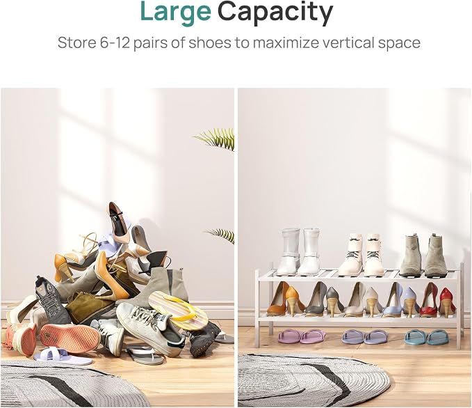 viewcare Long Shoe Rack for Entryway, Shoe Organizer for Hallway Closet - Image 5