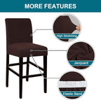 Turquoize Stretch Bar Stool Cover Counter Stool Pub Chair Slipcover - Image 4