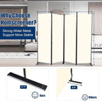 Room Divider 6FT Portable Room Dividers and Folding Privacy Screens, 4 Panel - Image 6