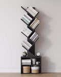 SUNMORY 6 Tier Tree Bookshelf, Small Bookcase by SUNMORY