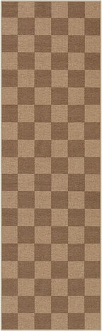 Lahome Checkered Easy Jute Kitchen Runner Rug, 2x8 Outdoor Rugs Washable | - Image 8