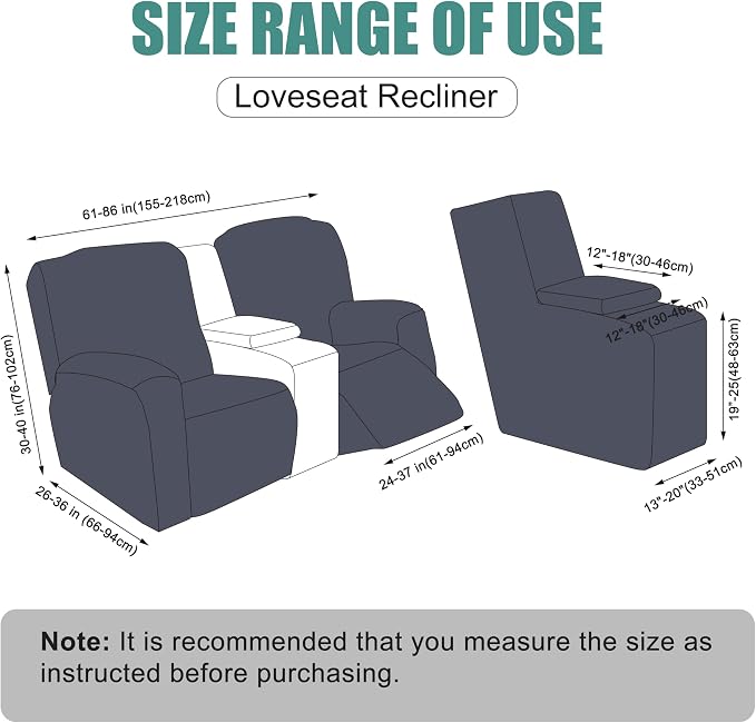 Genina Recliner Loveseat Covers - Image 6