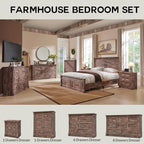 Aitjunz Farmhouse Full Size Bed Frame - Image 6