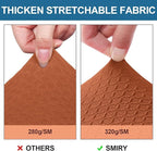 Smiry Waterproof Seat Covers for Dining Room Chairs Set of 2, Stretch Jacquard - Image 4