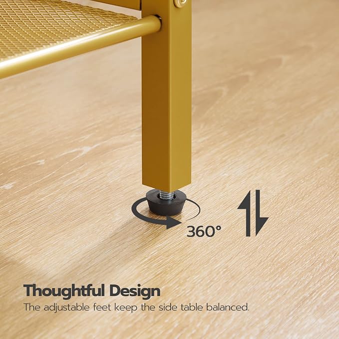 HOOBRO Tall Side Table, 3-Tier Telephone End Table - Image 7