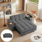 Auvsoce 65'' Convertible Sleeper Sofa Bed by Unknown