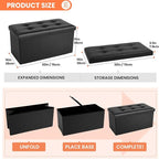 COSYLAND Ottoman Bench with Storage - Image 3