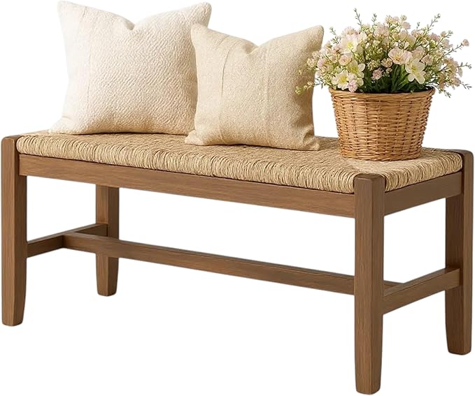 Alaterre Furniture Newport 40 Inch Solid Wood Entryway Bench by AlaterreFurniture