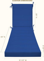 Honeycomb Outdoor Chaise Lounge Cushion - Image 2
