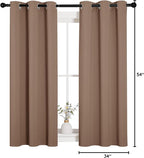 NICETOWN Window Draperies Room Darkening Curtain Panels, Window Treatment - Image 9