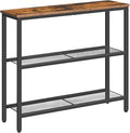 HOOBRO 29.5" Narrow Console Table, 3-Tier Entryway Table, Thin Sofa Table by HOOBRO