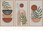 IARTTOP Large Boho Wood Wall Art Framed 16x32 Inch Mid century Modern Wooden by IARTTOP