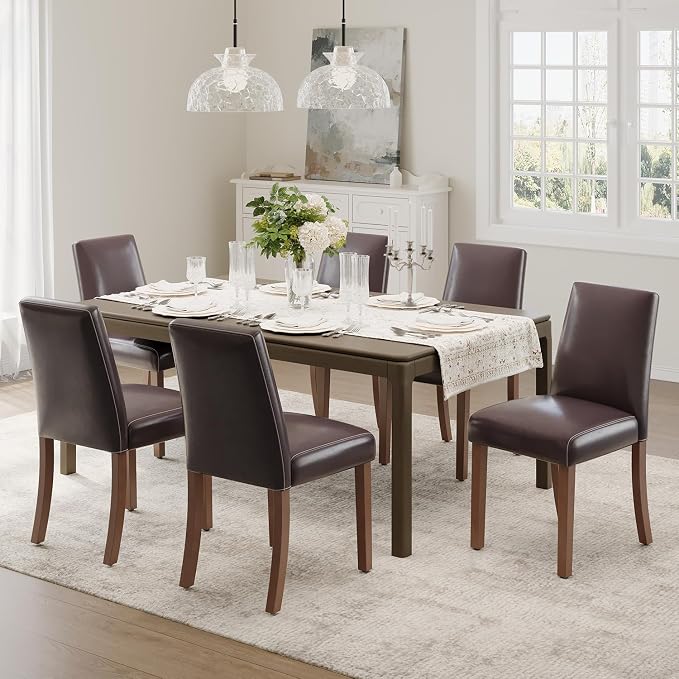 Dining Chairs Set of 6, Modern Dining Room Chairs - Image 6