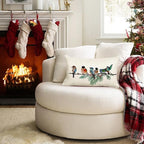 RABUSOFA Christmas Pillow Covers 12x20 Inch Birds Christmas Decorations - Image 4