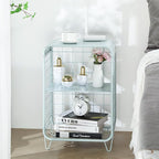 APEXCHASER Cute Nightstand, Metal Side Table, 3 Tier End Table - Image 2
