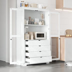 VilroCaz 75'' Tall Kitchen Pantry, Wood Freestanding Kitchen Storage Cabinet by VilroCaz