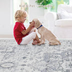 Washable Rugs 5x7 Area Rugs for Living Room, Dining Room, Playroom | Ultra Soft - Image 6