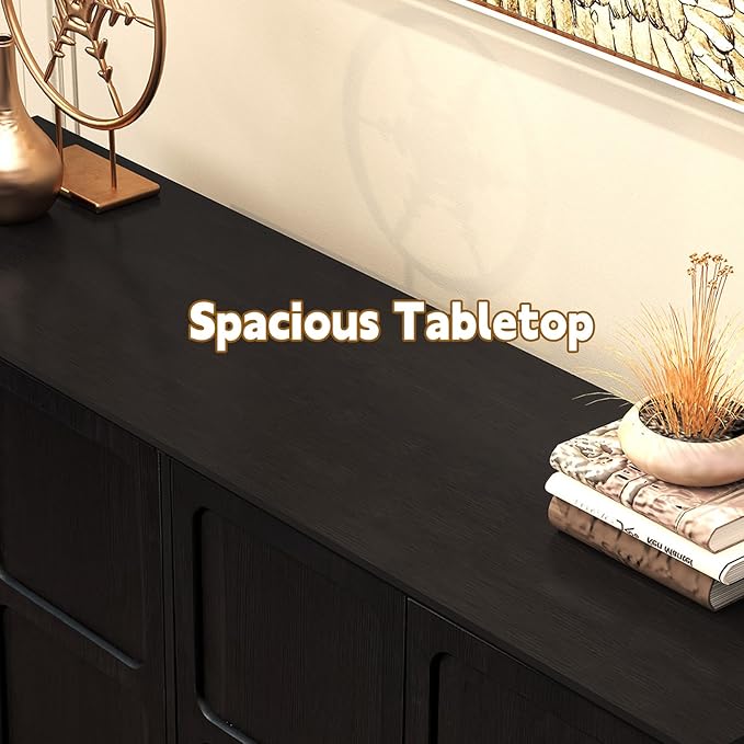 ARTPOWER 58'' Mid-Century Modern Buffet Storage Cabinet - Image 5