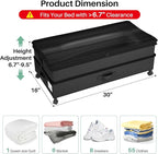 Kitstorack 4 Pack Height-adjustable Under Bed Storage - Image 2