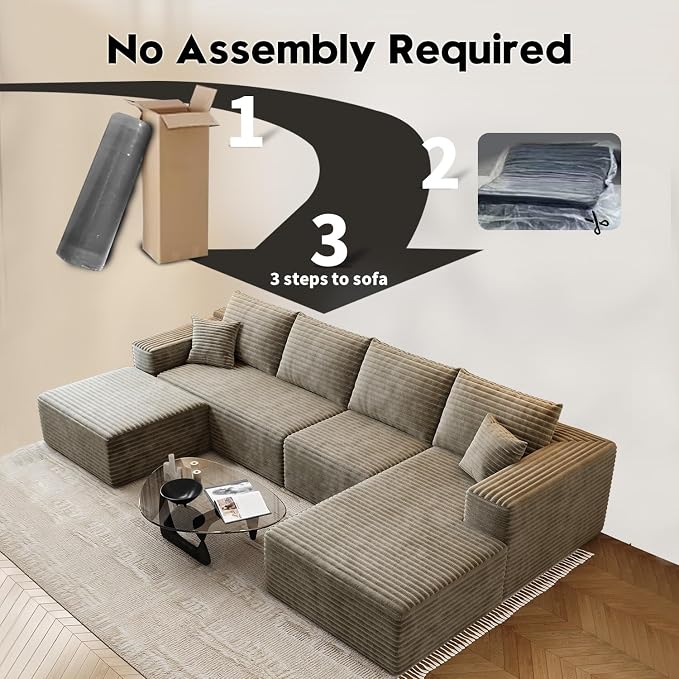 135.4" Cloud Modular Sectional Sofa - Image 5