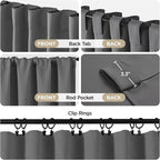 Joydeco 72 Inch Blackout Curtains - Image 3