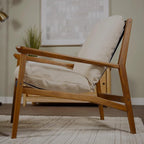 Grain Wood Furniture Solid Wood Mid Century Lounge Chair - Image 3