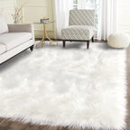 Latepis High Pile Faux Fur Area Rug, 5 x 8 ft, Fluffy Rug by Latepis