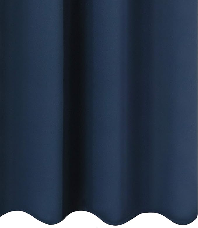Navy Blue Thermal Blackout Curtains/52 x 54 Inch/Set of 2 Panels Room Darkening - Image 9