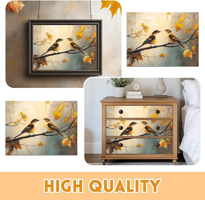 6 Sheets Birds Rub on Transfers - Image 3
