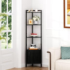 Furnulem Corner Shelf, 5-Tier Corner Cabinet - Image 7