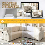 Queen Size Sleeper Sofas Convertible Couches, L Shaped Sectional Couch - Image 9